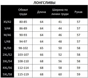 Лонгслив с печатью на полочке 60.1.133