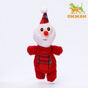 Игрушка мягкая для собак «Мороз» с пищалкой, 34x16 см