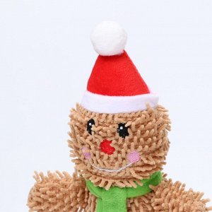 Игрушка мягкая для собак «Снеговик» с пищалкой, 26x15 см