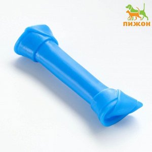 Игрушка пищащая "Кость-лакомство" для собак, 13 см, синяя