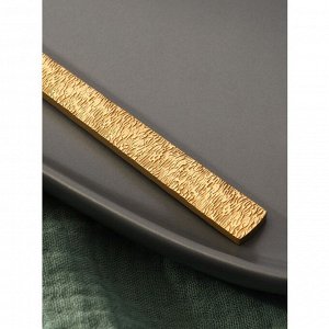 Нож столовый Magistro «Лин GOLD», 22,5x1,9 см, на подвесе, цвет золотой