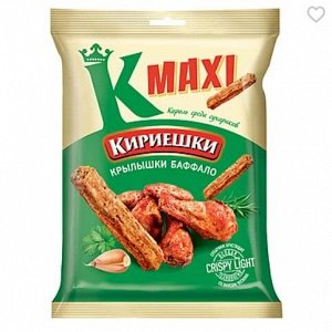 «Кириешки Maxi», сухарики со вкусом крылышек Баффало, 60 г