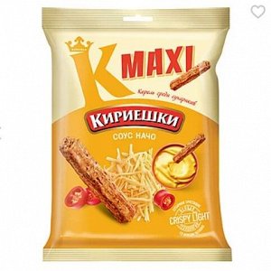 «Кириешки Maxi», сухарики со вкусом соуса начо, 60 г