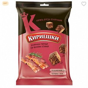 «Кириешки», сухарики со вкусом бекона, 100 г