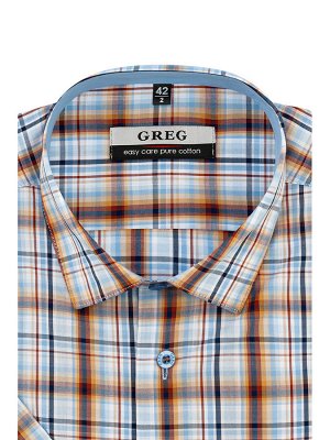 Сорочка мужская короткий рукав GREG 265/201/4229/Z/1