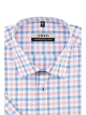 Сорочка мужская короткий рукав GREG 245/201/6122/Z