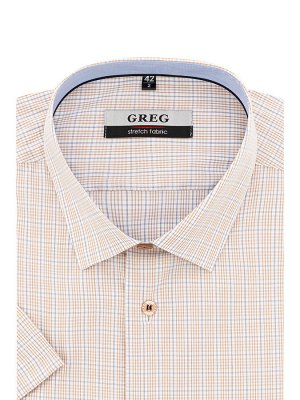 Сорочка мужская короткий рукав GREG 515/208/018/Z/1p STRETCH