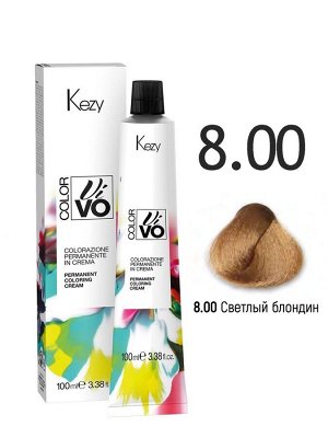 Краска для волос Кейзи 8.00 Kezy Color Vivo Светлый блондин 100 мл Кези