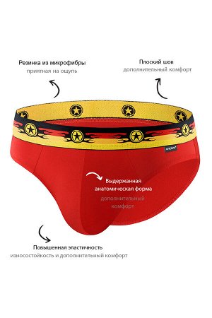 Классические слипы UNICONF из премиального гипоаллергенного хлопка с добавлением эластана. Пришивная резинка в брутальном стиле обеспечивает терморегуляцию и комфортное прилегание к телу. Усиленная пе
