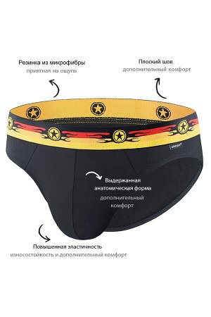 Классические слипы UNICONF из премиального гипоаллергенного хлопка с добавлением эластана. Пришивная резинка в брутальном стиле обеспечивает терморегуляцию и комфортное прилегание к телу. Усиленная пе