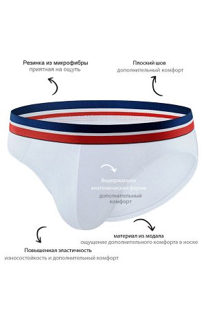Классические слипы UNICONF из модала с добавлением эластана. Благодаря особому качеству волокон модала изделие сохраняет свою форму и не выцветает. Высокая эластичность ткани обеспечивает максимальный