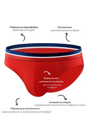 Классические слипы UNICONF из модала с добавлением эластана. Благодаря особому качеству волокон модала изделие сохраняет свою форму и не выцветает. Высокая эластичность ткани обеспечивает максимальный