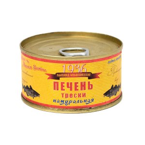 Печень трески натуральная кусочки Большекаменский РПК 120г ключ (3300) 1/27