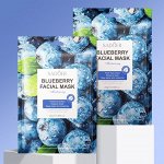 SADOER Тканевая лифтинг-маска для лица с экстрактом черники  Blueberry Facial Mask