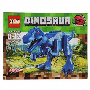 JLB Конструктор Фигурки из кубиков Динозавры, 12,5x10x4 см
