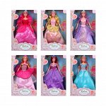 ИГРОЛЕНД Кукла &quot;Сказочная принцесса в бальном платье&quot;, 29см, ABS,PVC, текстиль, 20х31х5,5см, 6 диз.
