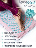 Коврик IGORA MAT 80х45 наполнитель поролон, ткань хлопок