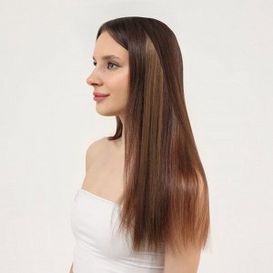 СИМА-ЛЕНД Локон накладной, прямой волос, на заколке, 50 см, 5 гр, цвет свело русый