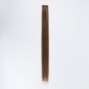 СИМА-ЛЕНД Локон накладной, прямой волос, на заколке, 50 см, 5 гр, цвет свело русый