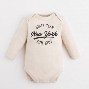 Боди с длинным рукавом Крошка Я "NY".