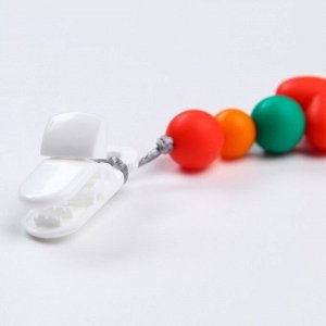 Прорезыватель - игрушка силиконовый на держателе «Лисенок»