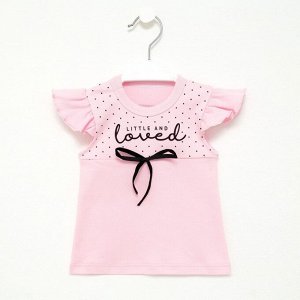 Футболка Крошка Я Lovely, розовый, 24, рост 68-74 см
