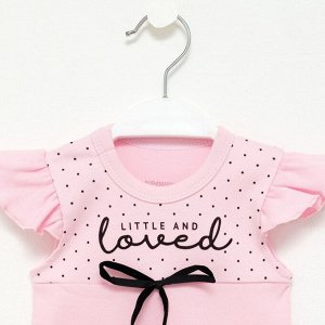 Футболка Крошка Я Lovely, розовый, 24, рост 68-74 см