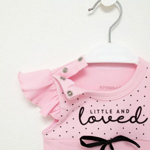 Футболка Крошка Я Lovely, розовый, 24, рост 68-74 см