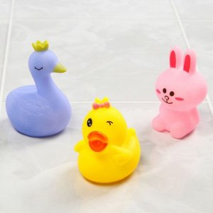 Набор игрушек для игры в ванне «Давай дружить», 3 шт