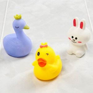 Набор игрушек для игры в ванне «Давай дружить», 3 шт