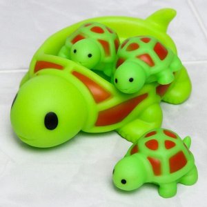 Набор игрушек для игры в ванне «Черепаха», мыльница, игрушки 3 шт