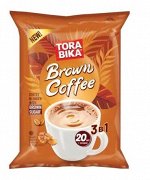 Кофе 3 в 1 Tora bika Brown Coffee 20 пакетиков по 25г, Торабика