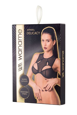 Бралетт Waname Delicacy c фигурными вырезами черный (50-52)
