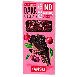 шоколад A&A Demidoff 72% без сахара с клюквой 90 г 1/10