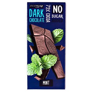 шоколад A&A Demidoff 72% без сахара с мятой 90 г 1/10