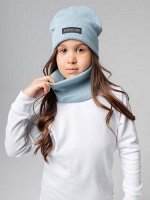 13-176U (голубой) Комплект (шапка, снуд)