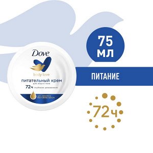 Dove крем питательный универсальный для лица и тела, смягчает и увлажняет 75 мл