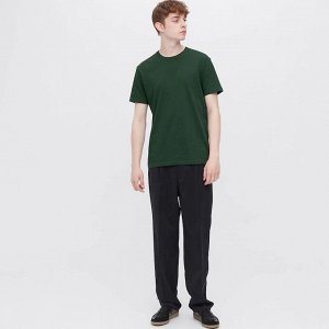 UNIQLO - мужская футболка с круглым воротом - 09 BLACK