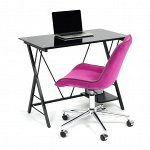 Стол компьютерный стеклянный GD-01  Black (черный)