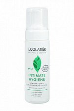 *ECOLATIER Нежная пенка для интимной гигиены Intimate Hygiene с экстрактами шалфея и хлопка, 150 мл