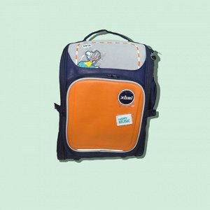 Рюкзак детский цвет сине-оранжевый