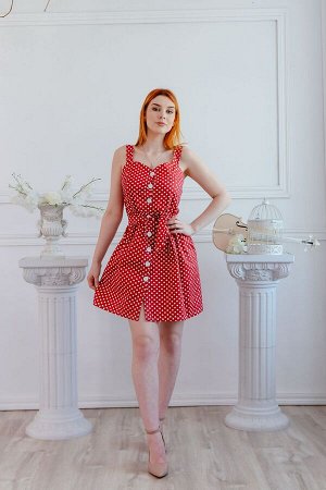 Платье , красное