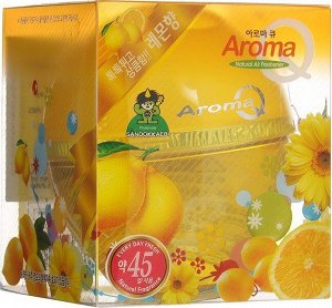 Гелевый освежитель воздуха для комнаты "Aroma Q" (желейная крошка, жасмин и манго) 120 г / 24