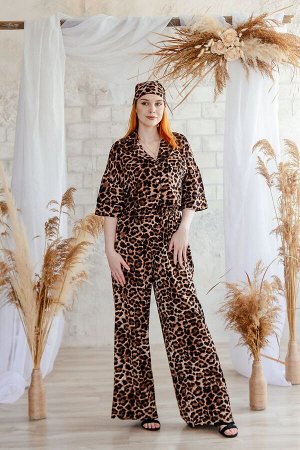 Женский костюм двойка , леопард