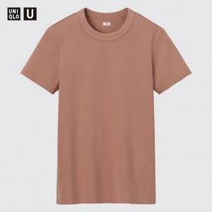 UNIQLO — футболка с круглым вырезом и короткими рукавами — голубой
