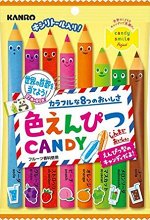 Kanro Colour Pencils Candy(леденцы&quot;Цветные карандаши&quot;с фрук.вкусами) 80гр,6шт*8бл/48.Арт-18491/18750