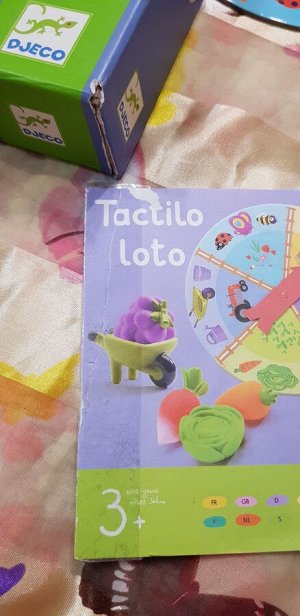 Тактильное лото Ферма (Djeco, Франция)