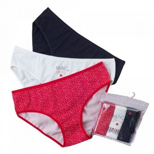 Трусы женские DOMINANT 55000-326, FULL BRIEF, 3 шт. в уп., Color Mix
