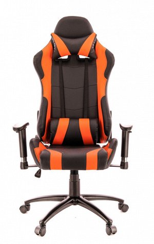 Кресло Everprof Lotus S2 Экокожа Оранжевый/Черный