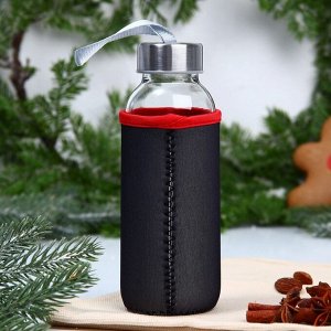 Бутылка для воды в чехле новогодняя New Year, 350 мл